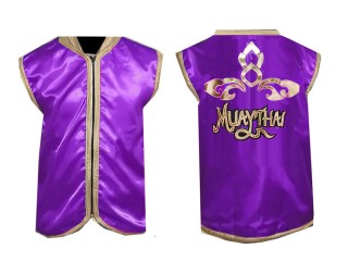 Custom Boxing Ring Jacket : KNCMJ-121-Purple