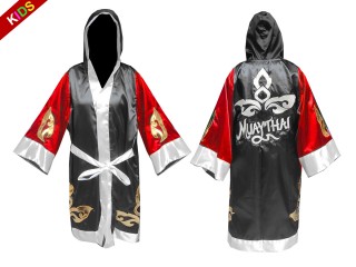 KANONG Custom Kids Fight Robe : KNFIRKID-143-Red-Black