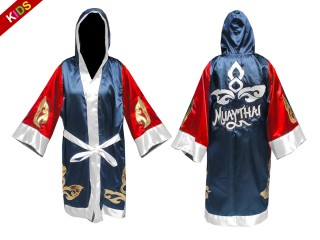 KANONG Custom Kids Fight Robe : KNFIRKID-143-Red-Navy