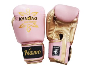 Personalised Boxing Gloves with Text/Logo Embroidery : KNGCUST-403