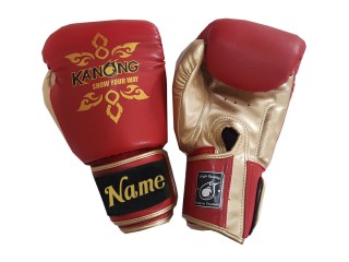 Personalised Boxing Gloves with Text/Logo Embroidery : KNGCUST-404