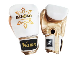 Personalised Boxing Gloves with Text/Logo Embroidery : KNGCUST-405