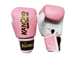 Personalised Boxing Gloves with Text/Logo Embroidery : KNGCUST-412