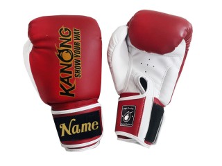 Personalised Boxing Gloves with Text/Logo Embroidery : KNGCUST-414