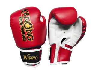 Personalised Kids Boxing Gloves with Text/Logo Embroidery : KNGCUST-KIDS-435