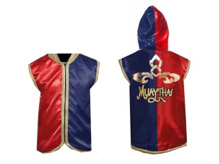 Personalised Boxing Ring Jacket : Red-Navy Lai Thai