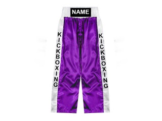 Personalised Kickboxing Trouser : KNPANTS-001-Purple