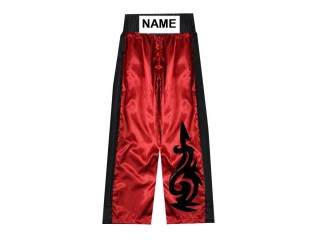 Personalised Kickboxing Trouser : KNPANTS-003-Red