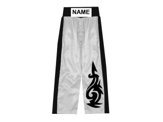 Personalised Kickboxing Trouser : KNPANTS-003-White