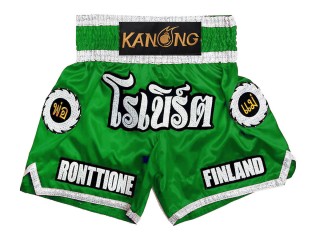 Tailor made Thai Boxing Shorts : KNSCUST-1242-Green