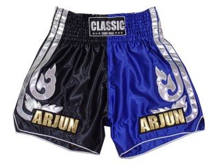 Custom Thai Shorts : KNSCUST-1243-Black-Blue