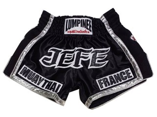 Customizable Tradition Muay Thai Shorts : KNSCUST-1244-Black