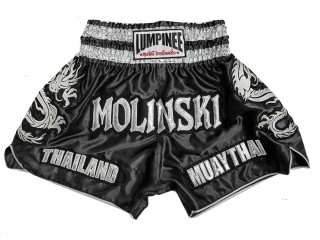 Customizable Tradition Muay Thai Shorts : KNSCUST-1251-Black