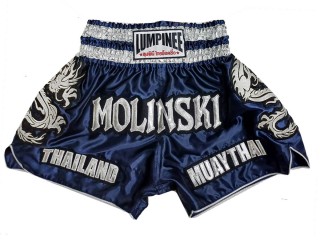 Customizable Tradition Muay Thai Shorts : KNSCUST-1251-Navy