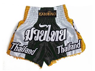 Custom Muay Thai Boxing Shorts : KNSCUST-1252-Black