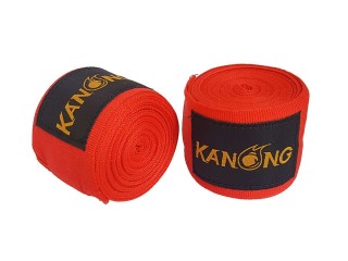 KANONG Standard Boxing Hand wraps : Red