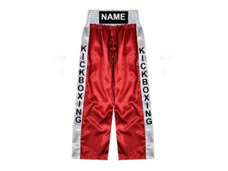 Custom Kick boxing pants : KNPANTS-001-Red