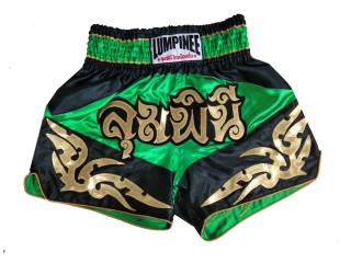 Lumpinee Kick boxing Fight Shorts : LUM-049-Green