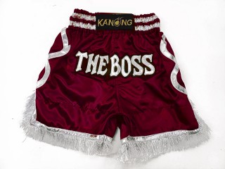 Design your own boxing shorts : KNBXCUST-2048-Maroon