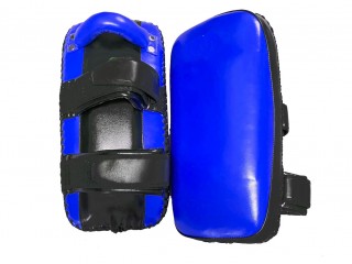 Custom Boxing Thai Kick pads, Kicking mitts : Blue-Black