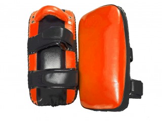 Custom Boxing Thai Kick pads, Kicking mitts : Orange-Black