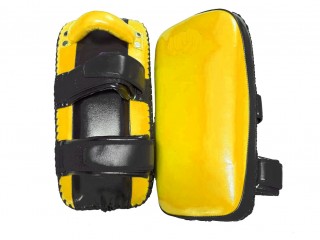 Custom Boxing Thai Kick pads, Kicking mitts : Yellow-Black