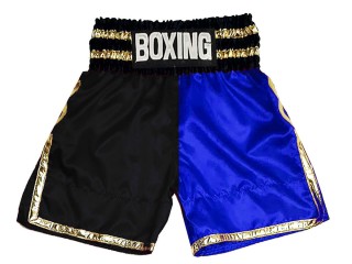 Custom Boxing Shorts outfit : KNBSH-039-Black-Blue