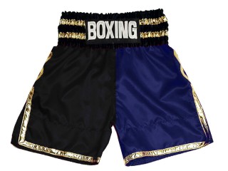 Custom made Boxing Shorts outfit : KNBSH-039-Black-Navy