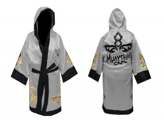 Kanong Custom Boxing Robe with hood : Navy