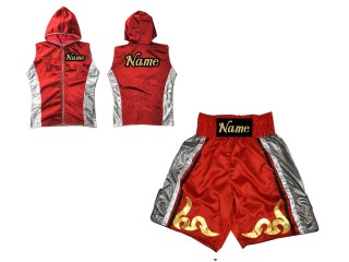 K3-CUSTOM Made Satin Baby BOXING Robe & Trunk Set Boxing Outfit